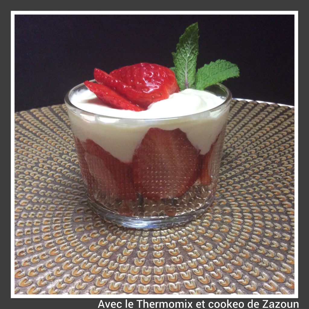 Verrines Tiramisu Aux Fraises Thermomix Ou Autres Robots Facile Avec Le Thermomix Et Le