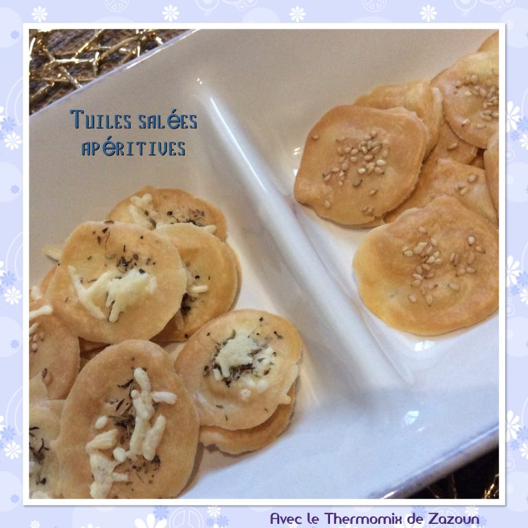 Tuiles salées aux graines et ou gruyère..sans robot, Thermomix, i Cook