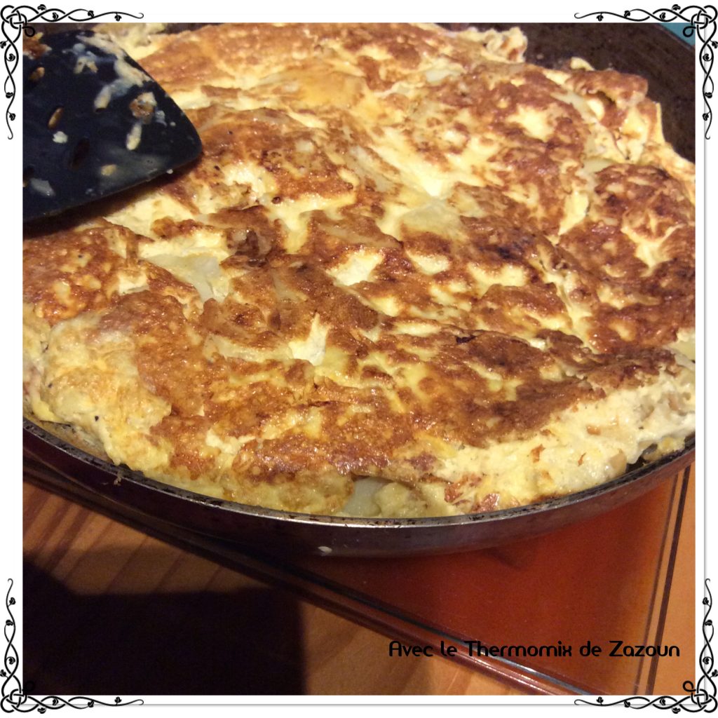 Omelette espagnole aux oignons et pommes