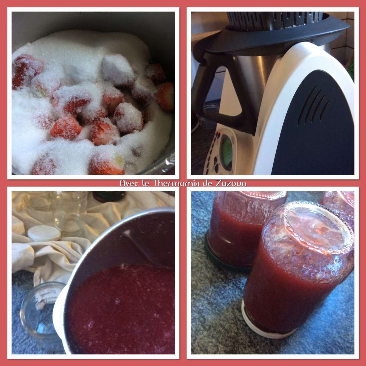 Confiture de fraises allégée au Thermomix Avec le Thermomix et le