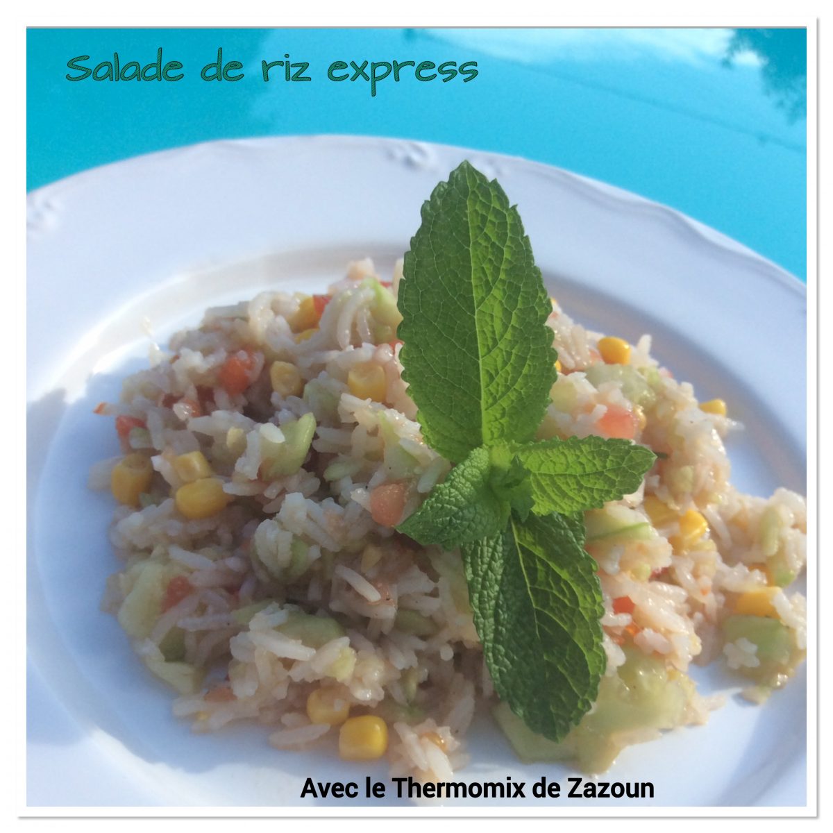 Salade de riz express Thermomix ou autre robot ou sans robot | Avec le ...