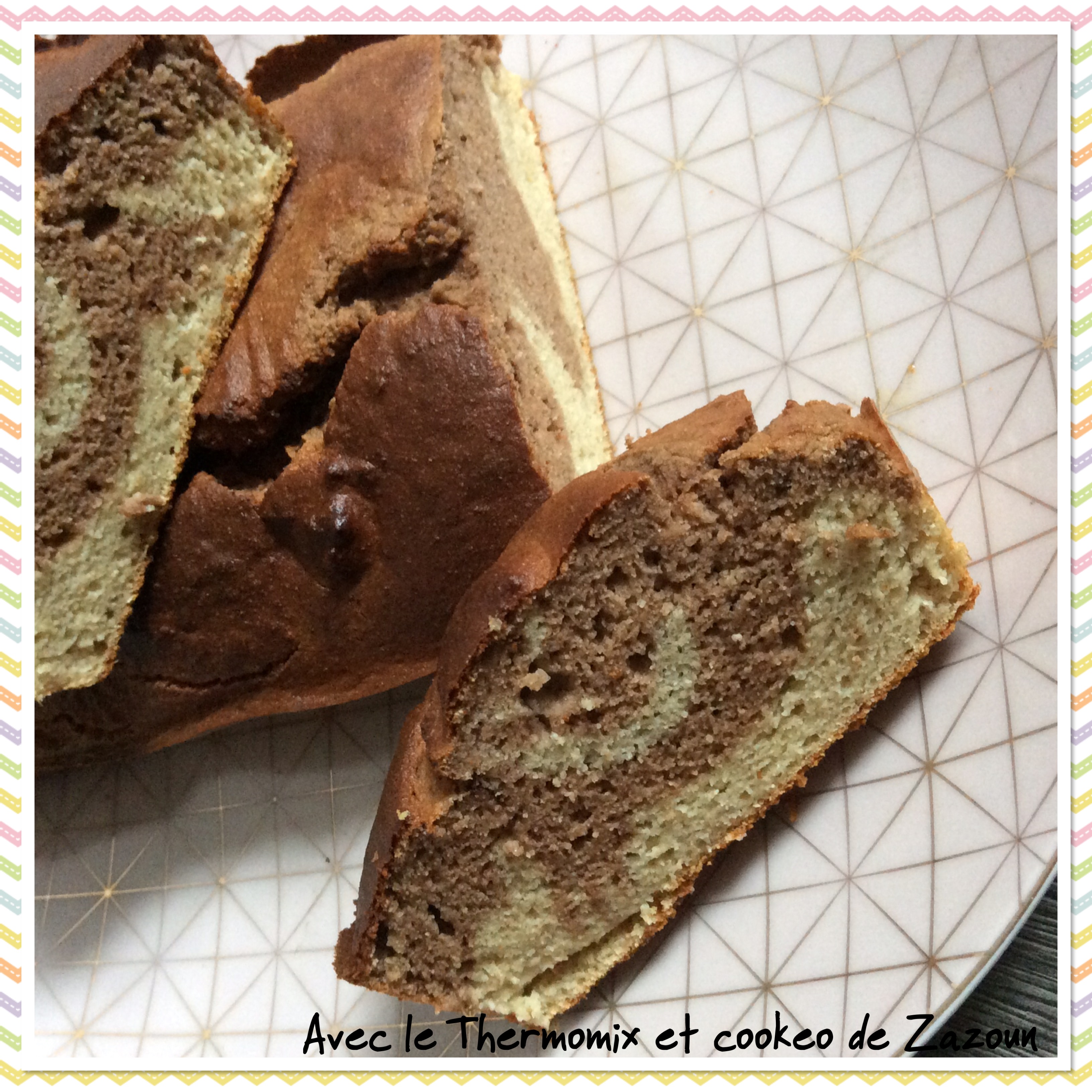 Marbre Banane Chocolat Healthy Sans Beurre Ni Huile Thermomix Autres Robots Ou Sans Robot Sans Gluten Ni Lait Avec Le Thermomix Et Le Cookeo De Zazoun