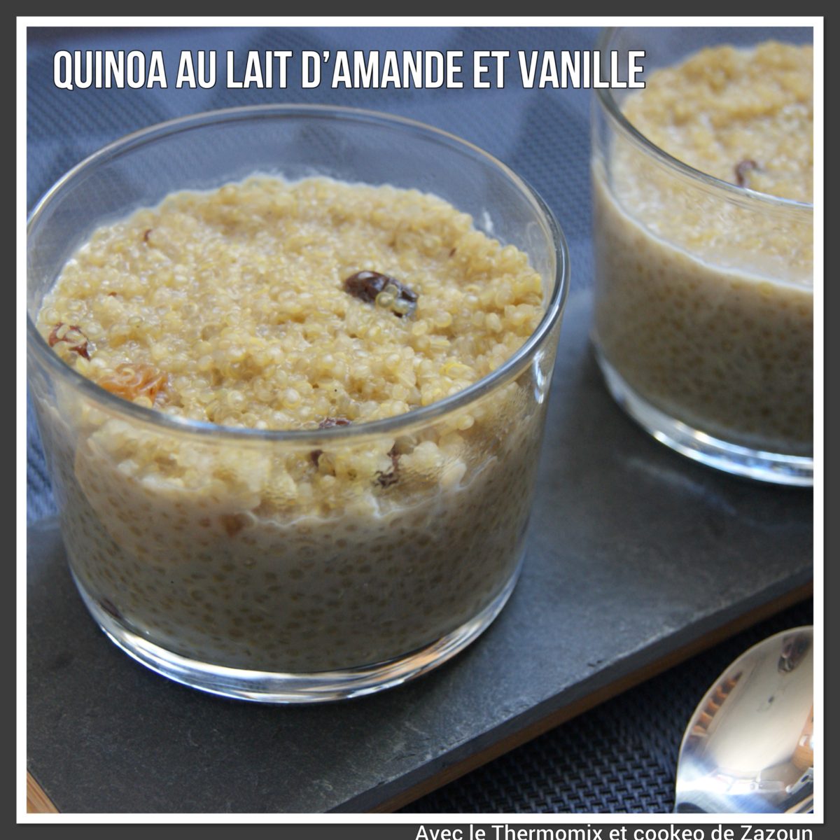 Quinoa au lait d’amande Thermomix companion, i cook ’ in ou autres robots chauffants sans lait ni gluten’