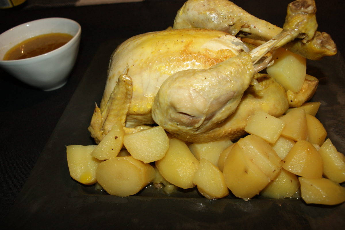 Poulet épicé au gingembre et ses pommes de terre au cookeo ou Cocotte