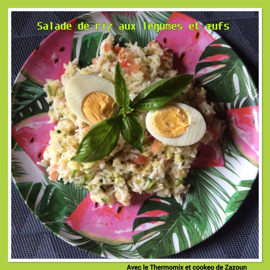 Salade de riz express aux œufs et légumes | Avec le Thermomix et le ...