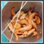 Marinade et cuisson de crevettes à la plancha